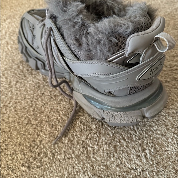 BALENCIAGA Faux Fur Track Athletic Sneakers - Picture 6 of 15